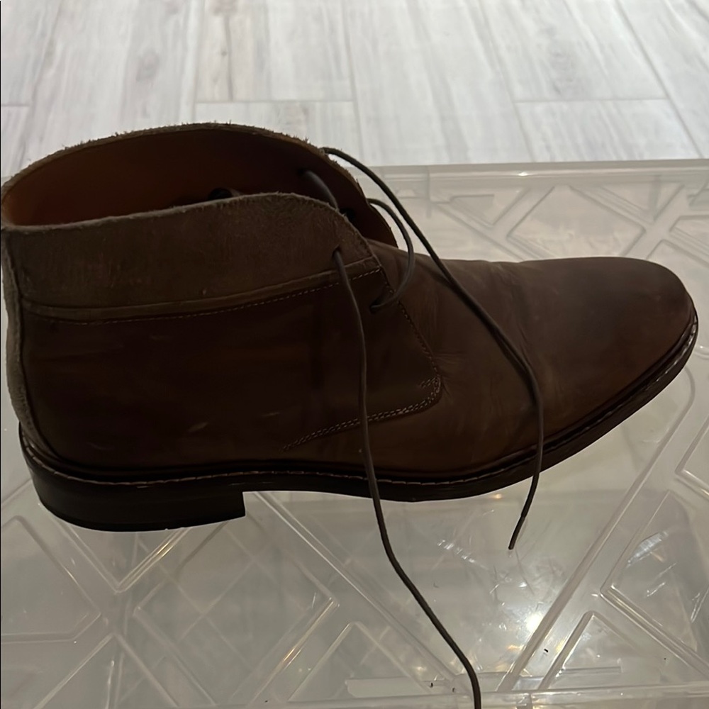Cole Haan Brown Chukka Boots Suede Lace-Up
